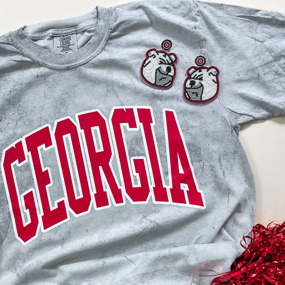 Mascot Earrings | Bulldog Face