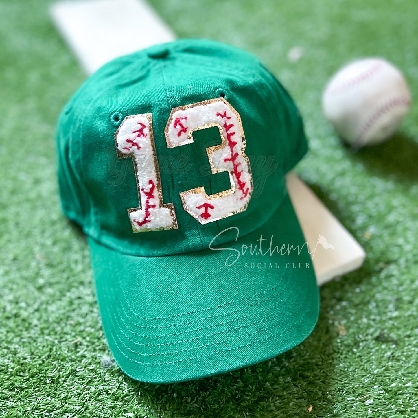 Baseball Patch Number Hat
