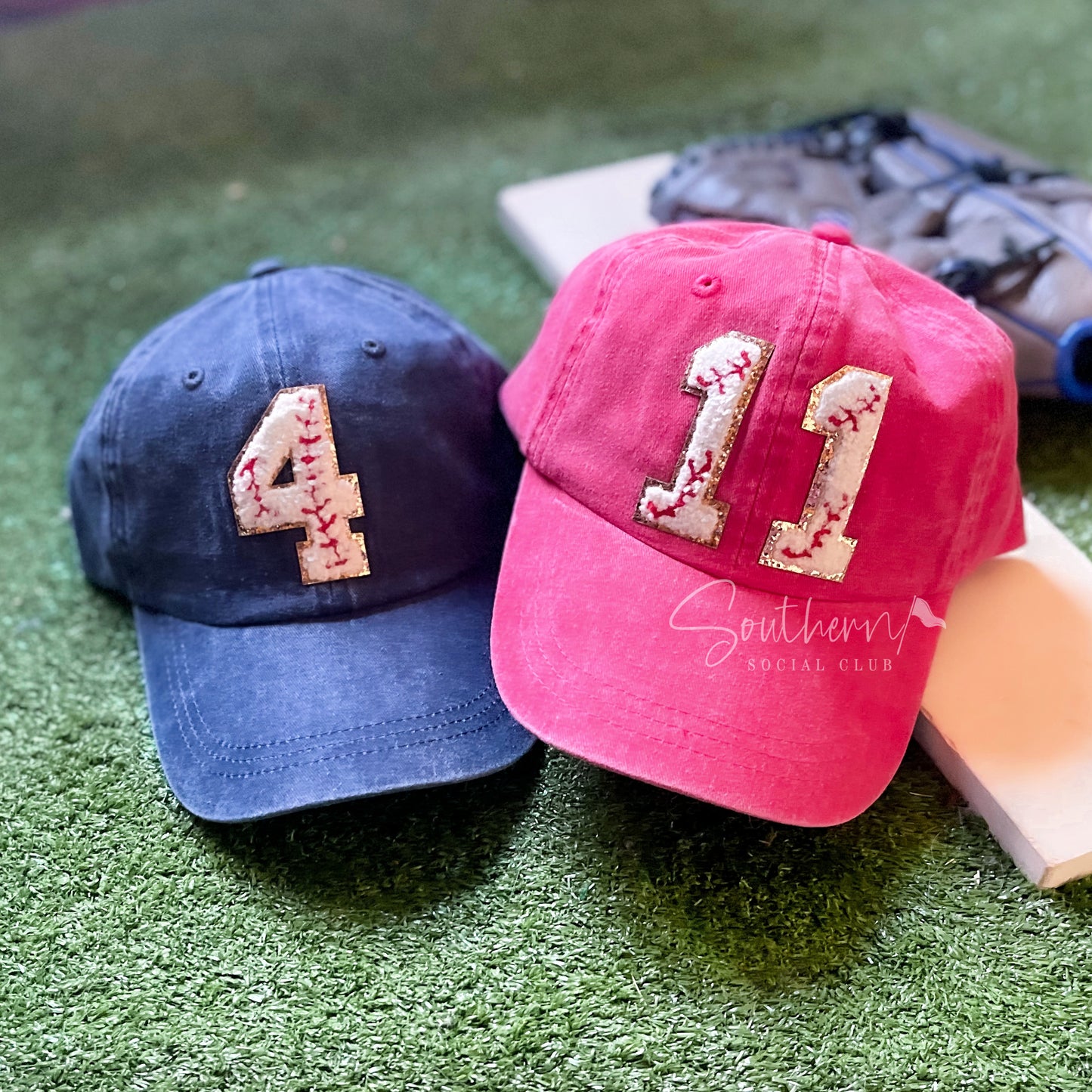 Baseball Patch Number Hat