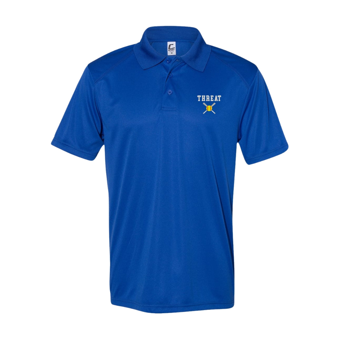 Embroidered Drifit Polo Royal | THREAT