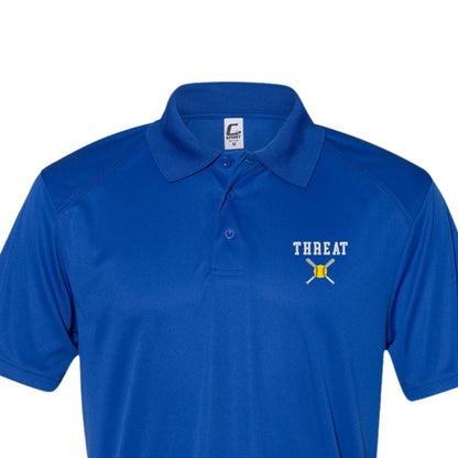 Embroidered Drifit Polo Royal | THREAT