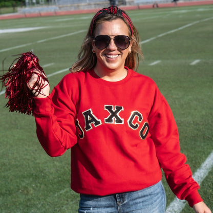 Custom Chenille Sweatshirt | Black Letters