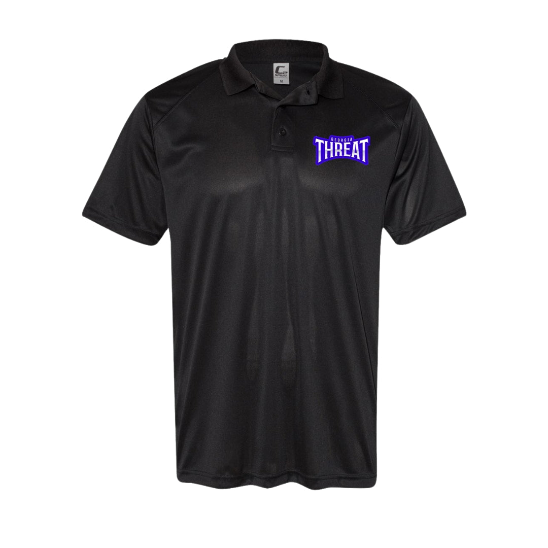 Embroidered Drifit Polo Black | THREAT