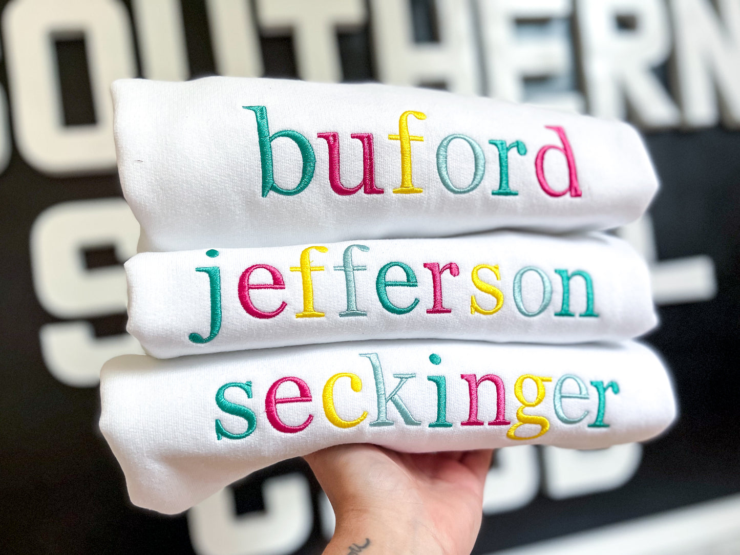 Multicolor Embroidered Sweatshirt | Jefferson