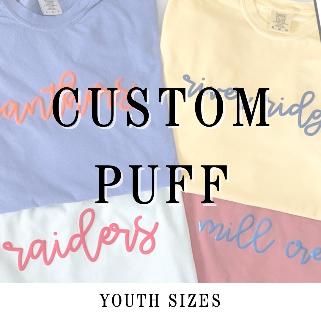 Custom Puff - Solid Tee - Youth