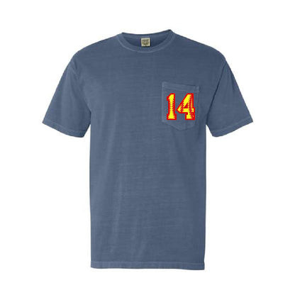 Softball # Pocket Tee