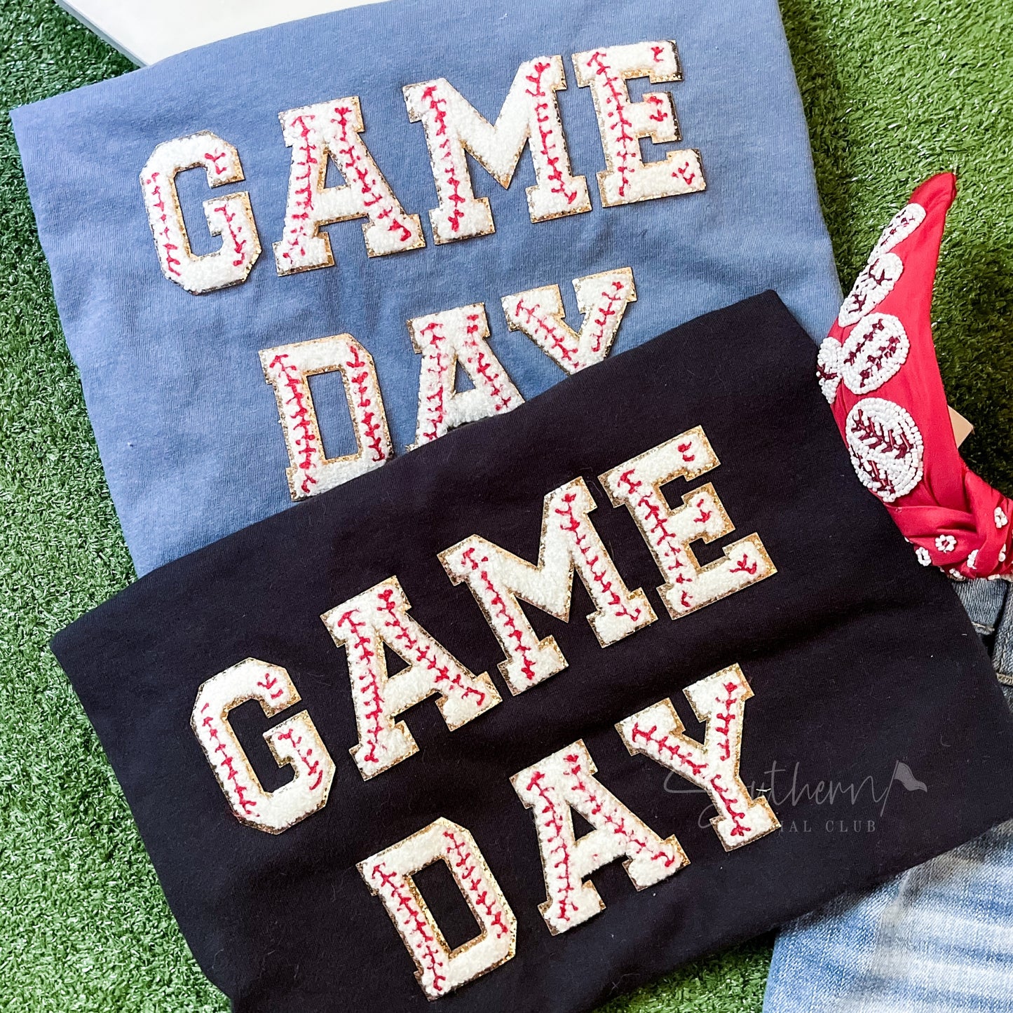 Game Day Baseball Chenille Tee