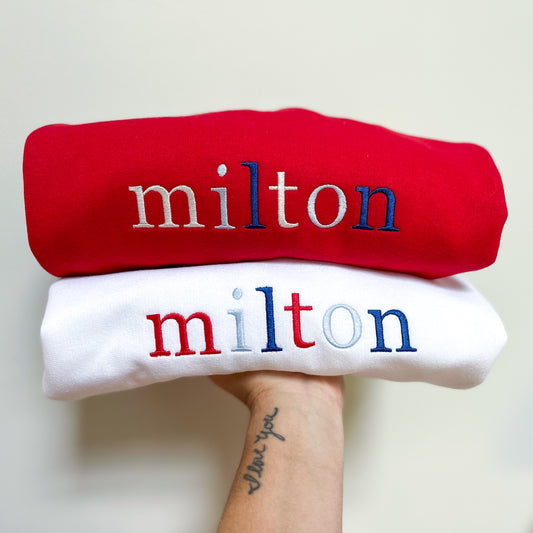 Milton Embroidered Sweatshirt