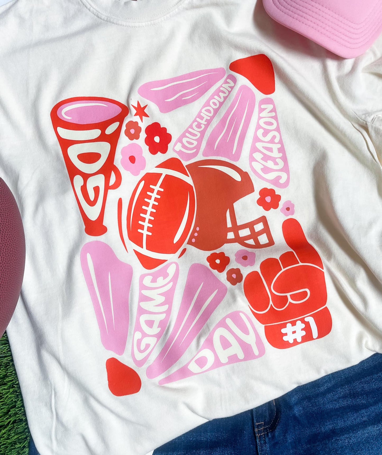 Groovy Football Tee | Adult