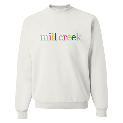 Multicolor Embroidered Sweatshirt | Mill Creek