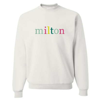 Multicolor Embroidered Sweatshirt | Milton