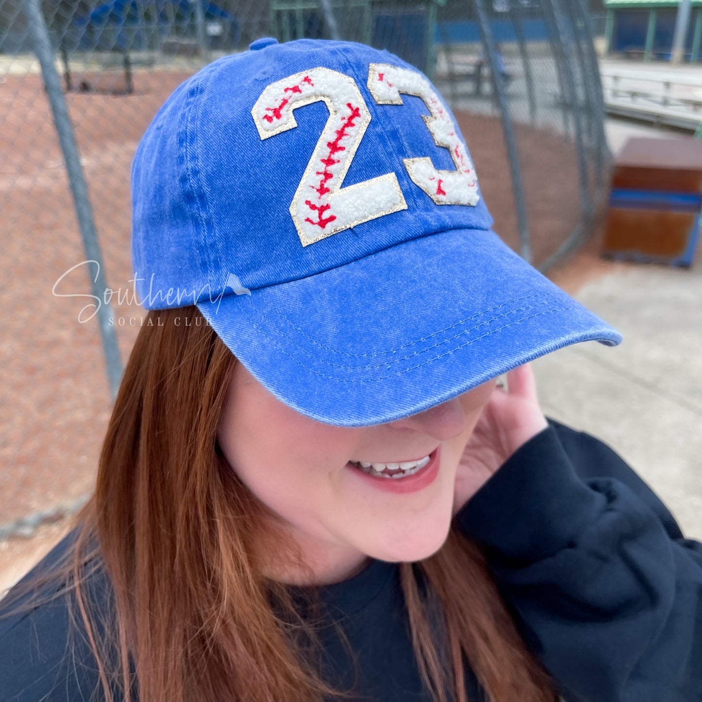 Baseball Patch Number Hat